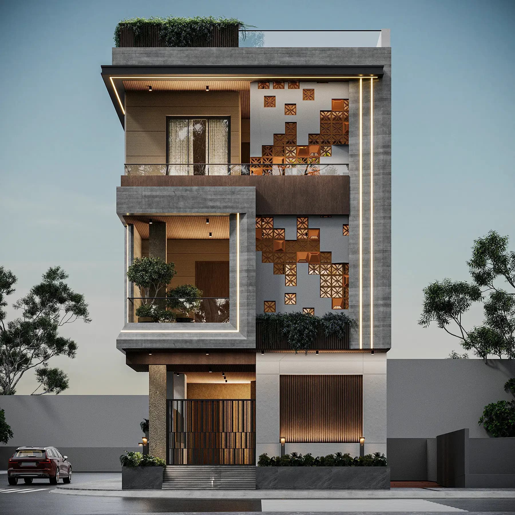 Refined Modern Residence — Chikkaballapur